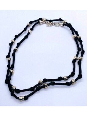 Tiffany & Co Sterling Silver 925 Silk Knot Necklace